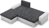 Links Ecksofa mit Schlaffunktion Aurora, Schwarz + Grau Produktbild-Vorschau 4