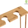 Decopatent Weinregal aus Bambus für 4 Weinflaschen und 4 Produktbild-Vorschau 4