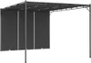 Gartenpavillon mit Seitenvorhang 4x3x2,25 m Anthrazit Produktbild-Vorschau 1