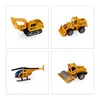 Relaxdays Baustellenfahrzeuge Kinder, 6er Set, Produktbild-Vorschau 11