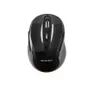 A black wireless computer mouse is shown from a top-down perspective against a white background. Produktbild-Vorschau