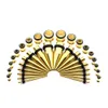 36 Stück Edelstahl Spitzkegel Stretching Ohr Tunnel Stecker Produktbild-Vorschau 7