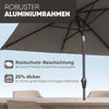 Sekey Sonnenschirm Balkon Gartenschirm Marktschirm  140×210 Produktbild-Vorschau 4