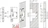 CAMAR Wangenhängebeschlag 821/12, rechts, Stahl Produktbild-Vorschau 3