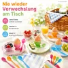 Eierlöffel Kunststoff 12 Stück farbig Produktbild-Vorschau 6