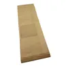 A brown paper bag with a transparent window is shown against a white background. Produktbild-Vorschau