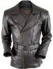 Motorrad Lederjacke im Retro 80´s stil Chopper Protektoren Produktbild-Vorschau 1