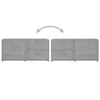 Mobile TV grigio cemento 80x34x36 cm materiale legno Anteprima dell’immagine prodotto 11