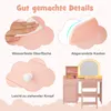 COSTWAY Set da trucco 2 in 1 per bambini, tavolino da Anteprima dell’immagine prodotto 7