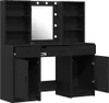 vidaXL Schminktischset mit LED 3 stk. Schwarz Eichen-Optik Produktbild-Vorschau 6