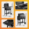 VonHaus Compacte Houtskoolgrill, 2-in-1  BBQ-smoker met Productafbeelding-voorbeeld 2