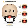 Kask Dziecięcy Rowerowy Hulajnoga LED Regulacja 50-56 cm Podgląd zdjęcia produktu 2