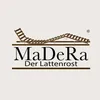 A logo for a bed slat base company, featuring an illustration of a slat base and the company name. Produktbild-Vorschau