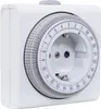 A close-up of a white mechanical timer plug. Anteprima dell’immagine prodotto