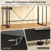 Biurko komputerowe HOMCOM z 2 szufladami, 120 x 60 x 77 cm, Podgląd zdjęcia produktu 8