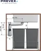 PREVEX Flexloc Siphon, platzsparend, universal, für die Produktbild-Vorschau 4