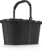 A black mesh basket with a black handle, shown from the front. Voir les images du produit