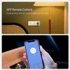 A split image showing a smart plug in a wall socket in the top panel and a smartphone displaying a smart plug app in the bottom panel. Voir les images du produit
