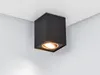 LED Deckenstrahler Aufbauspot dimmbar Schwarz - Gold Produktbild-Vorschau 1