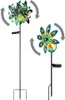 2er Set LED Solarleuchte, Glaskugel, Windrad, bunt Produktbild-Vorschau 1