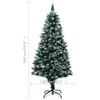 Sapin de Noël artificiel avec cônes et neige 180 cm Voir les images du produit 6