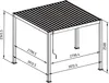 Pergola Mirador Deluxe Pfostenstärke 11 x 11 cm 300 x 300 x Produktbild-Vorschau 4