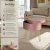 TecTake 403953, Růžová, Polyester, Ocel, MDF Náhled obrázku produktu 8