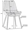A diagram showing the dimensions of a chair. Produktbild-Vorschau