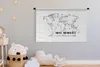 MuchoWow® Wandteppich Wandbehang Weltkarte - Zitat - Reisen Produktbild-Vorschau 3