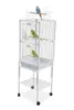 Vogelvoliere RUBY Weiß Vogelkäfig Metall Voliere Vogelhaus Produktbild-Vorschau 3