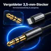 Lightning auf 3,5 mm Klinkenkabel 1m – AUX Audiokabel für Produktbild-Vorschau 4