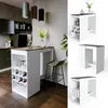 Bartisch Vicco Ross Weiß/Anthrazit 115 x 50 cm, Model 30469 Produktbild-Vorschau 2