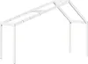 vidaXL Stříška na dětskou postýlku bílá 203x80,5x142 cm Náhled obrázku produktu 1