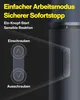 A close-up marketing image of a cordless precision screwdriver with feature callouts. Voir les images du produit