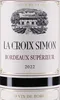 La Croix Simon Bordeaux Superieur 2022 | 0.75 Liter | 13.5% Produktbild-Vorschau 3