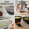 Salatschüssel Set groß mit Deckel ,0,7-6 L in Anthrazit Produktbild-Vorschau 9