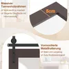 A collage of images showcasing a mirror frame, its dimensions, and hardware. Podgląd zdjęcia produktu