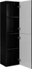 RODAN | Hochschrank - 136 cm - Schwarz Matt - Stilvolles Produktbild-Vorschau 5