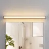 A linear LED light fixture mounted above a mirror in a bathroom. Produktbild-Vorschau