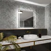Rechteckiger LED-Spiegel 100x100 cm für Schlafzimmer, Produktbild-Vorschau 7