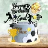 Fußball Tortendeko Set für Kindergeburtstag - 28 Stück Produktbild-Vorschau 1