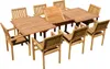 ALEOS. Teak Set Gartengarnitur Gartenset Sitzgruppe Produktbild-Vorschau 1