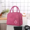 Torba termiczna śniadaniowa izolacyjna na lunch różowa Podgląd zdjęcia produktu 5
