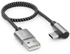 deleyCON 0,30m USB-A auf USB-C Kabel 90° gewinkelt Produktbild-Vorschau 1
