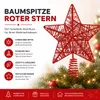 Copri albero di Natale stella rossa - Copri albero di Anteprima dell’immagine prodotto 8