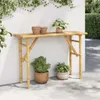 vidaXL Tavolo consolle 115x39x75 cm in bambù Anteprima dell’immagine prodotto 2