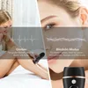 A collage showing a woman using an IPL hair removal device on her leg and a close-up of a woman's face, with text overlays explaining different modes of the device. Produktbild-Vorschau