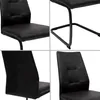 Collage of four close-up images of a black chair. Produktbild-Vorschau
