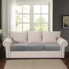 3 Stück Stretch Couchkissenbezüge Weicher Samt Sofakissen Produktbild-Vorschau 9