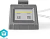 Close-up of a gray smart water pump control unit with two buttons and a yellow line. Anteprima dell’immagine prodotto